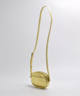 blancle メタリックレザー ラウンドショルダー GOLD