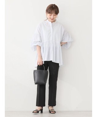AMERICAN HOLIC サラックール／ＵＶカットティアードブラウス Off White