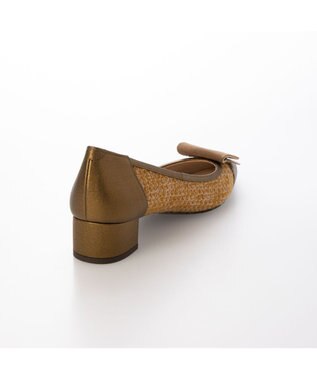 MODE ET JACOMO <MODE ET JACOMO>スクエアバックルポインテッドトゥパンプス マスタード