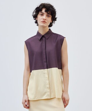 BEIGE， 【洗える】SERBES / ノースリーブブラウス