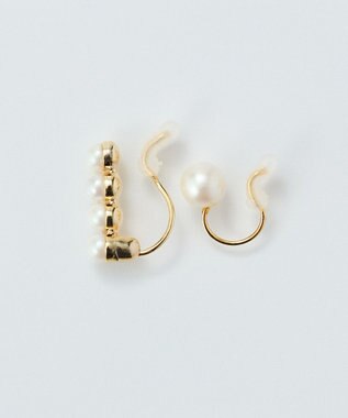 Phoebe 【金属アレルギー対応】2setラインパールイヤーカフ　ゴールド/ニッケルフリー ゴールド