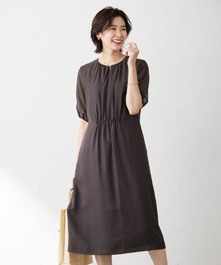 J.PRESS LADIES S 【WEB限定カラーあり・洗える】 ブライトスパンボイル ワンピース