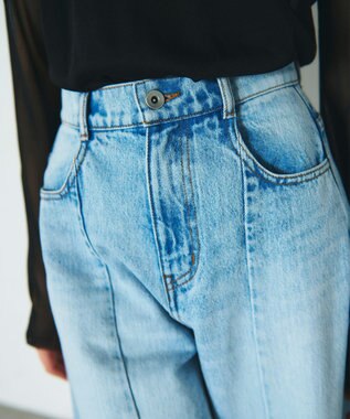 GRACE CONTINENTAL 切替ボリュームデニム インディゴ