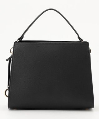 組曲 ベルトデザインスクエアショルダーバッグ ブラック系