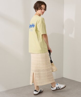 AMERICAN HOLIC レース編みニットタイトスカート Ivory