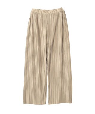 Green Parks カットプリーツイージーパンツ Beige