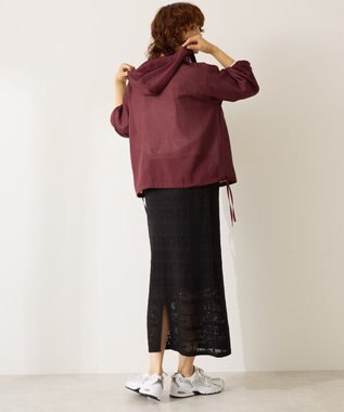 AMERICAN HOLIC レース編みニットタイトスカート Black