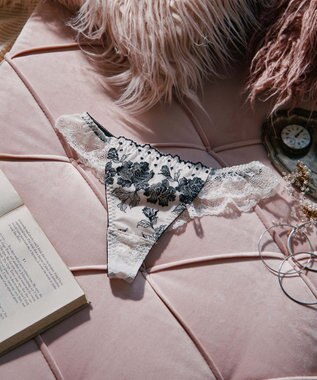 San-ai Resort（三愛水着楽園） エレガントコレクション  【2412】 Tバックショーツ アイボリー