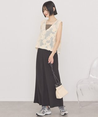 AMERICAN HOLIC リネンライクマーメイドスカート Black