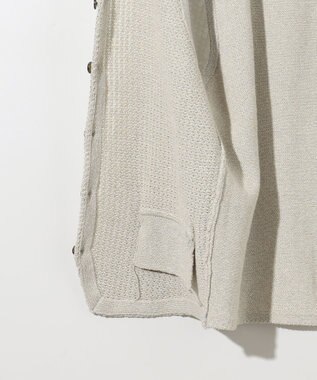 JOSEPH ABBOUD 【和紙使用エコ素材/日本素材/軽量/通気性/速乾性】和紙ムリネ ニット ベスト ライトグレー系