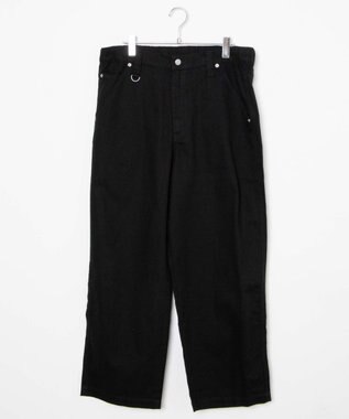 WEGO 【ユニセックス着用アイテム/ウエストゴム】ワーカーズパンツ ブラック