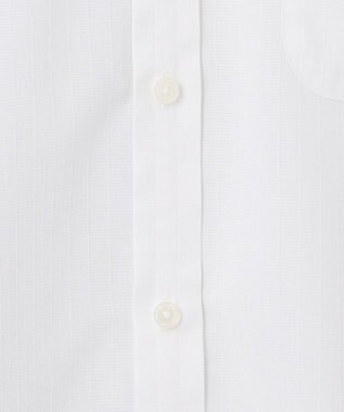 GOTAIRIKU 春夏向け【形態安定】SUMMERPREMIUMPLEATS_ボタンダウンカラー 半袖ドレスシャツ(26年モデル) 白×織柄ドビーストライプ