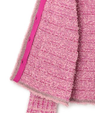TOCCA 【洗える】THOUSAND WAVE ニットジャケット ピンク系