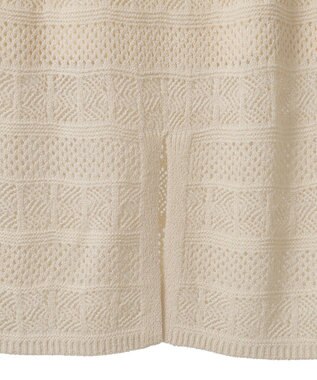AMERICAN HOLIC レース編みニットタイトスカート Ivory