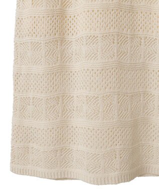 AMERICAN HOLIC レース編みニットタイトスカート Ivory