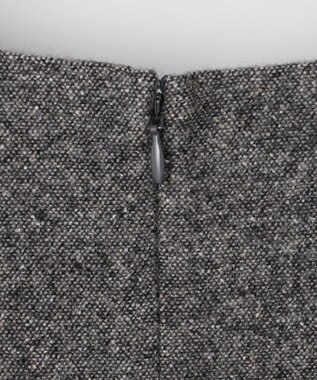 J.PRESS LADIES S シルクネップ ツイード ジャンパースカート ライトグレー系