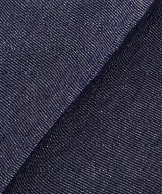 JOSEPH ABBOUD 【ウエストも伸びる！/JAPANファブリック/イージーパンツ/清涼/セットアップ】リネンデニム パンツ ネイビー系