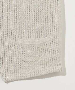 JOSEPH ABBOUD 【和紙使用エコ素材/日本素材/軽量/通気性/速乾性】和紙ムリネ ニット ベスト ライトグレー系