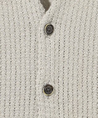 JOSEPH ABBOUD 【和紙使用エコ素材/日本素材/軽量/通気性/速乾性】和紙ムリネ ニット ベスト ライトグレー系