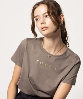 TOCCA 【洗える】TOCCA NEW YORK LOGO TEE Tシャツ [新色]グレー系