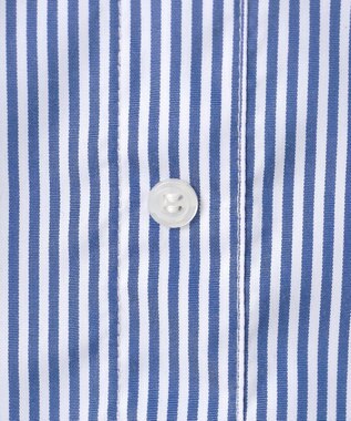 ANY レイヤード風チュニック グレー×ブルーストライプ