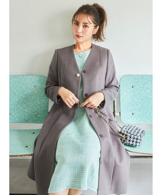 TOCCA 【消臭】PEARL ROCK ロングコート モカ系