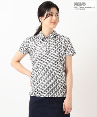 Peanuts Women スヌーピーコラボ 総柄ポロシャツ 23区golf ファッション通販 公式通販 オンワード クローゼット