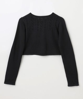 組曲 KIDS 【150-160㎝】レーシー ボレロ ブラック系