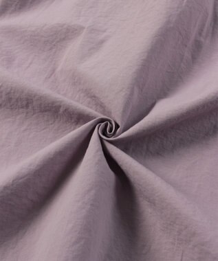 WHITE MAILS 【UNISEX】COTTON PAPER WASHED ポプリンロングシャツ ラベンダー