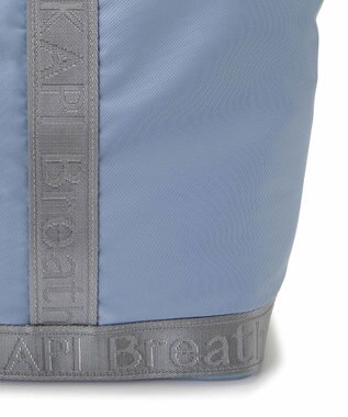 TOPKAPI 【Breath TOPKAPI】ナイロン ロゴテープ 2way ハンドル トートバッグ ブルーグレー