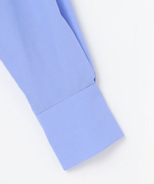 自由区 【カタログ掲載】ナチュラルタッチスタンドカラー ブラウス サックス