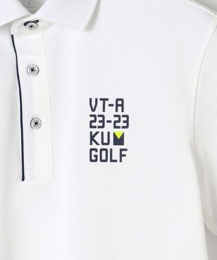 23区GOLF 【MEN】【吸水速乾/UVケア】エイトロックカノコ 半袖ポロシャツ ホワイト系