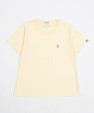 WEGO 【SMLサイズ展開】U.S. POLO ASSN.別注コンパクトTシャツ ライトイエロー