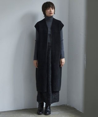 ICB 【CLASSY.1月号掲載・新色追加・洗える】エクストラファインメリノ タートルネックプルオーバー ミディアムグレー系