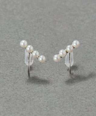 Phoebe 【痛くないシリーズ/金属アレルギー対応】バランスパールライトフィットイヤリング　シルバー シルバー