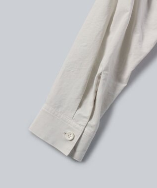 WHITE MAILS 【UNISEX】COTTON PAPER WASHED ポプリンロングシャツ オフホワイト