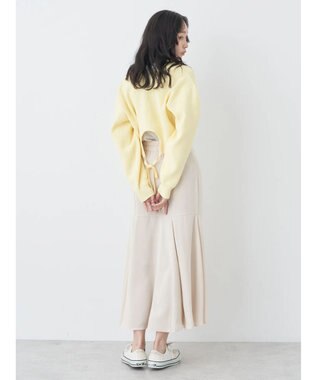 earth music&ecology バックリボンボレロ Light Yellow