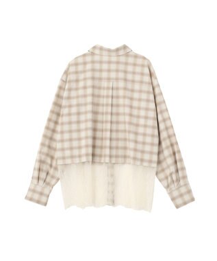earth music&ecology 【予約】適ON レースヘムシャツ Check