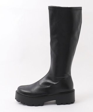 WEGO プレーンロングブーツ ブラック