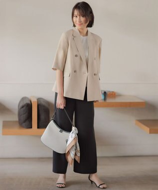 J.PRESS LADIES 【アンサンブル着用可】Vis/Peスパーク クルーネック プルオーバー オフホワイト系