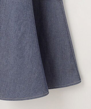 ANY SIS S 【洗える】ライトデニムライクシャンブレー キャミワンピ シャンブレー