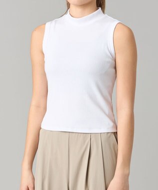 Chacott ソフトリブノースリーブTシャツ ホワイト