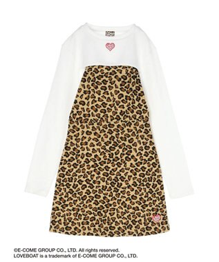 Green Parks ■別注　ＬＯＶＥ　ＢＯＡＴ　キャミワンピ×ボレロ Leopard