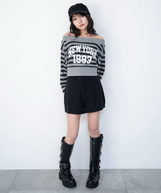 WEGO ポンチマイクロショートパンツ ブラック