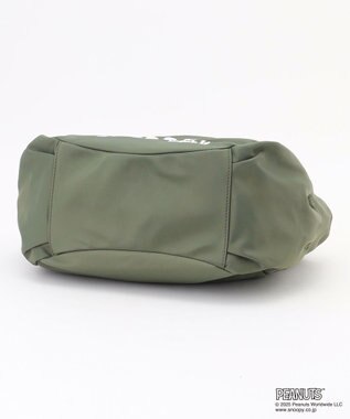 Y'SACCS SNOOPYデザイン サイドギャザー2wayトート　Mサイズ(スケートボード） カーキ