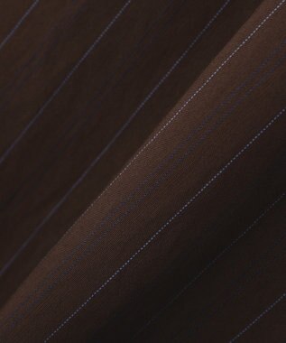 YECCA VECCA 【セットアップ対応】ストライプ柄ワイドパンツ Brown