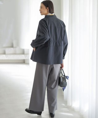 組曲 シュットクロスワイド パンツ グレー系