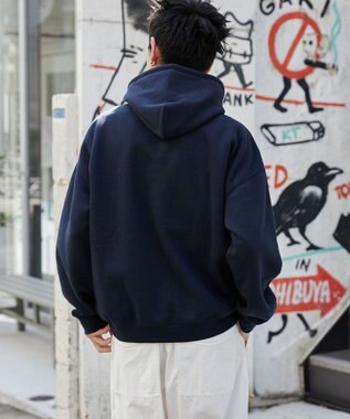 WEGO ワッペンロゴパーカー ネイビー