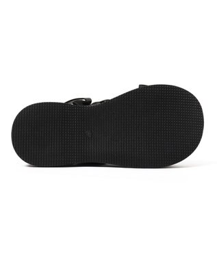 WEGO メニーリボンサンダル ブラック