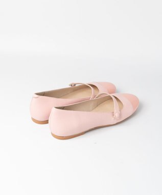 BONTRE 【BONTRE/ボントレ】コンビストラップパンプス/40051-US ピンク